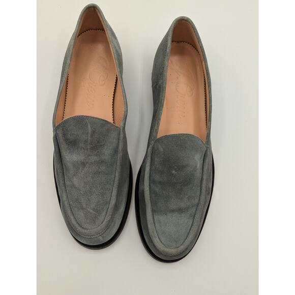 J Crew | Slate Green Winona Suede Loafers | Size 8.5 - Picture 2 of 12